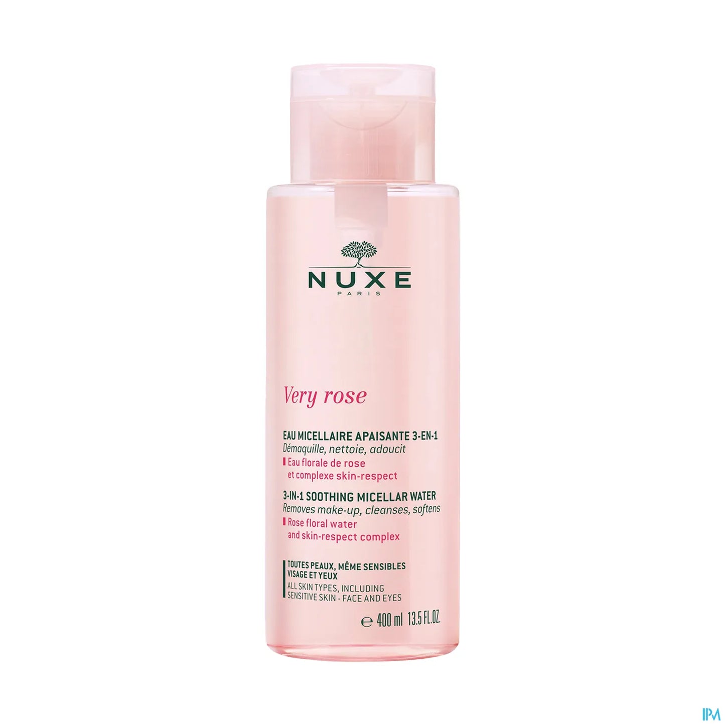 Very Rose Eau Micellaire Apaisante 3 en 1 400ml