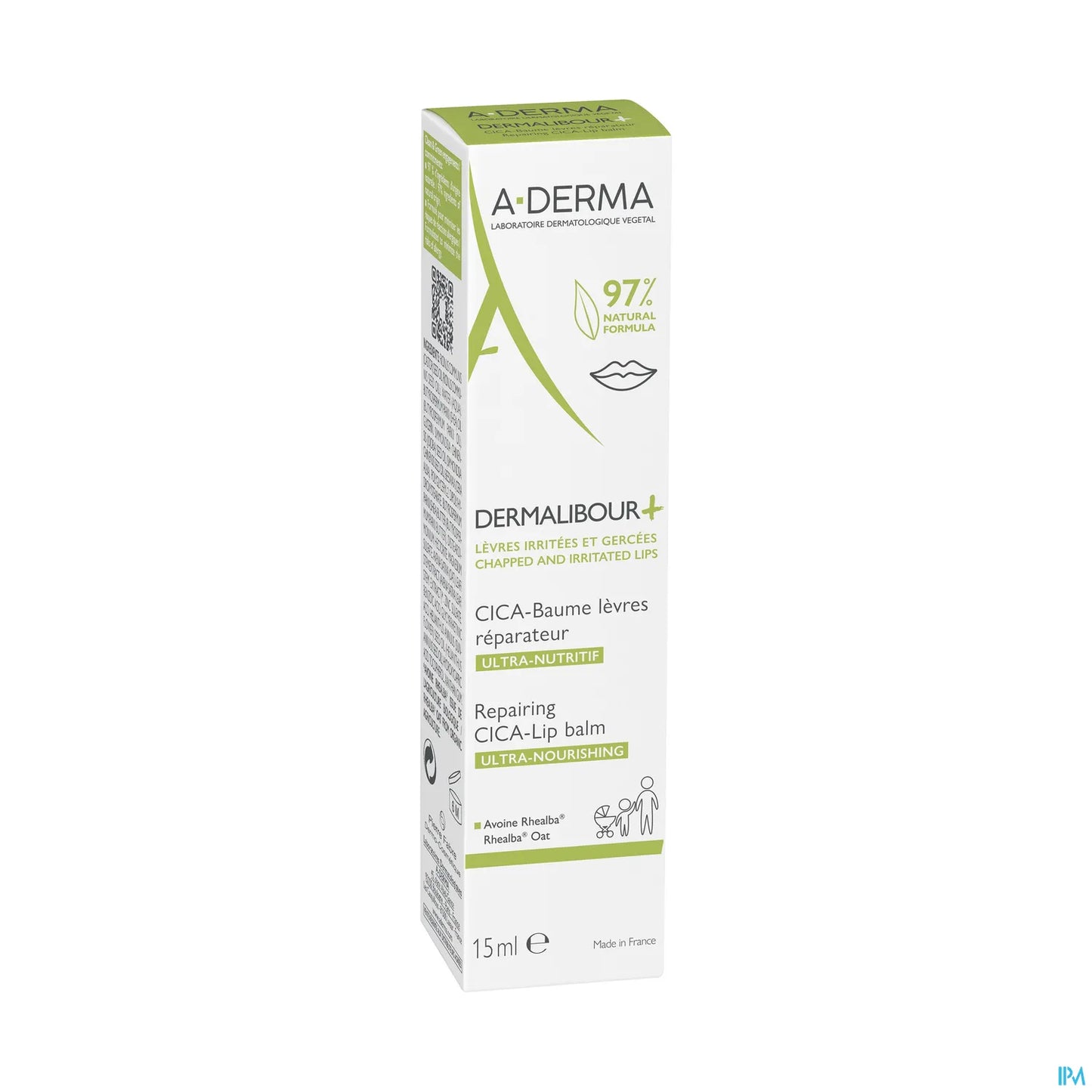 Dermalibour Cica+ Lèvre 15 ml