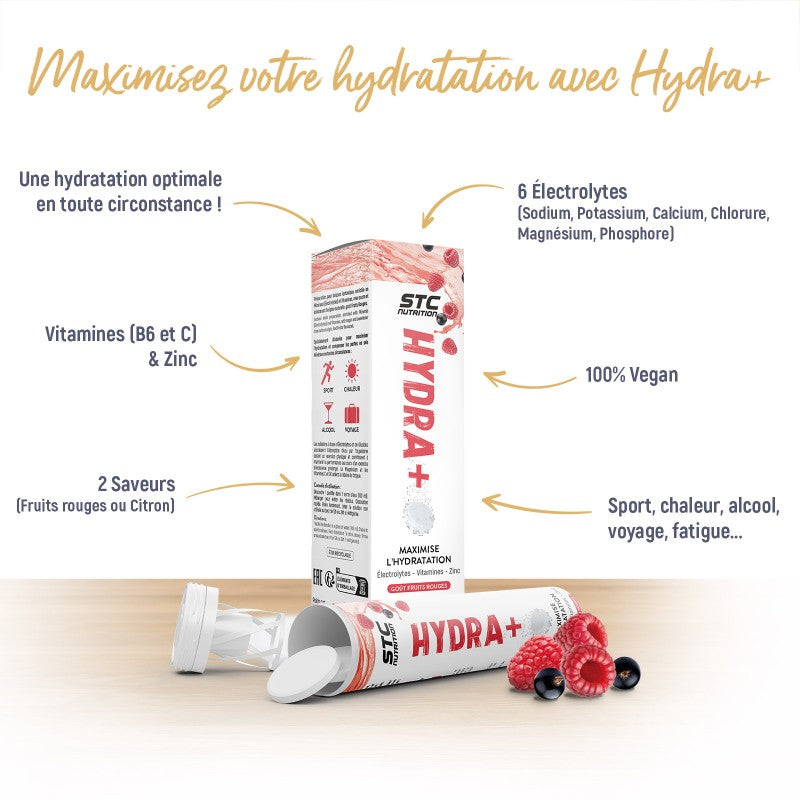 STC Nutrition Hydra+ Pastilles Effervescentes Hydratation Boite de 20
