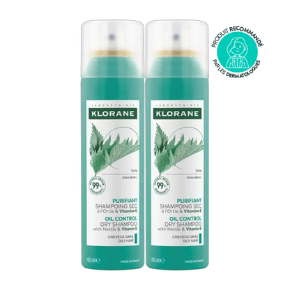 Shampooing Sec Purifiant Ortie Lot 2 x 150 ml